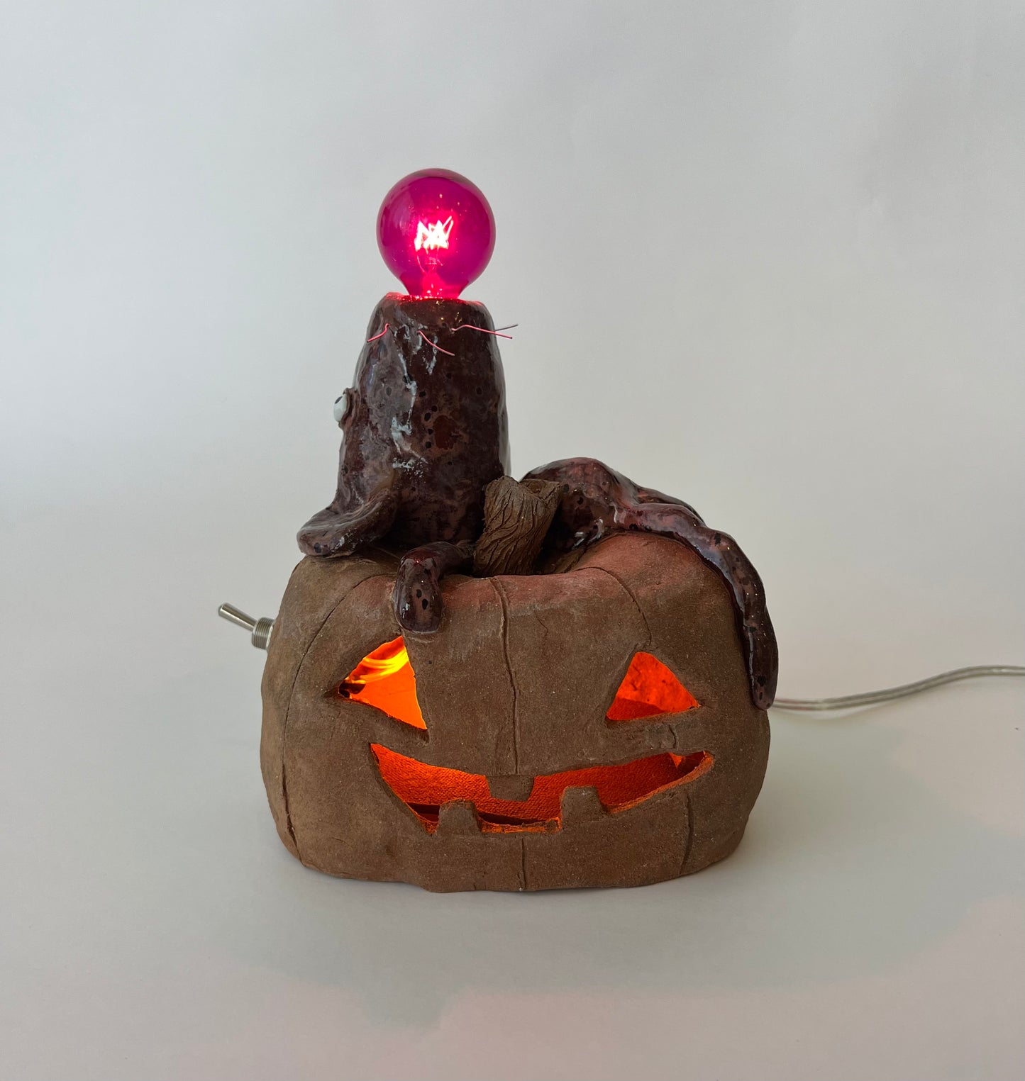 Pumpkin Rat Lamp