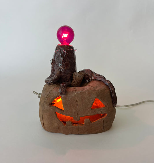 Pumpkin Rat Lamp