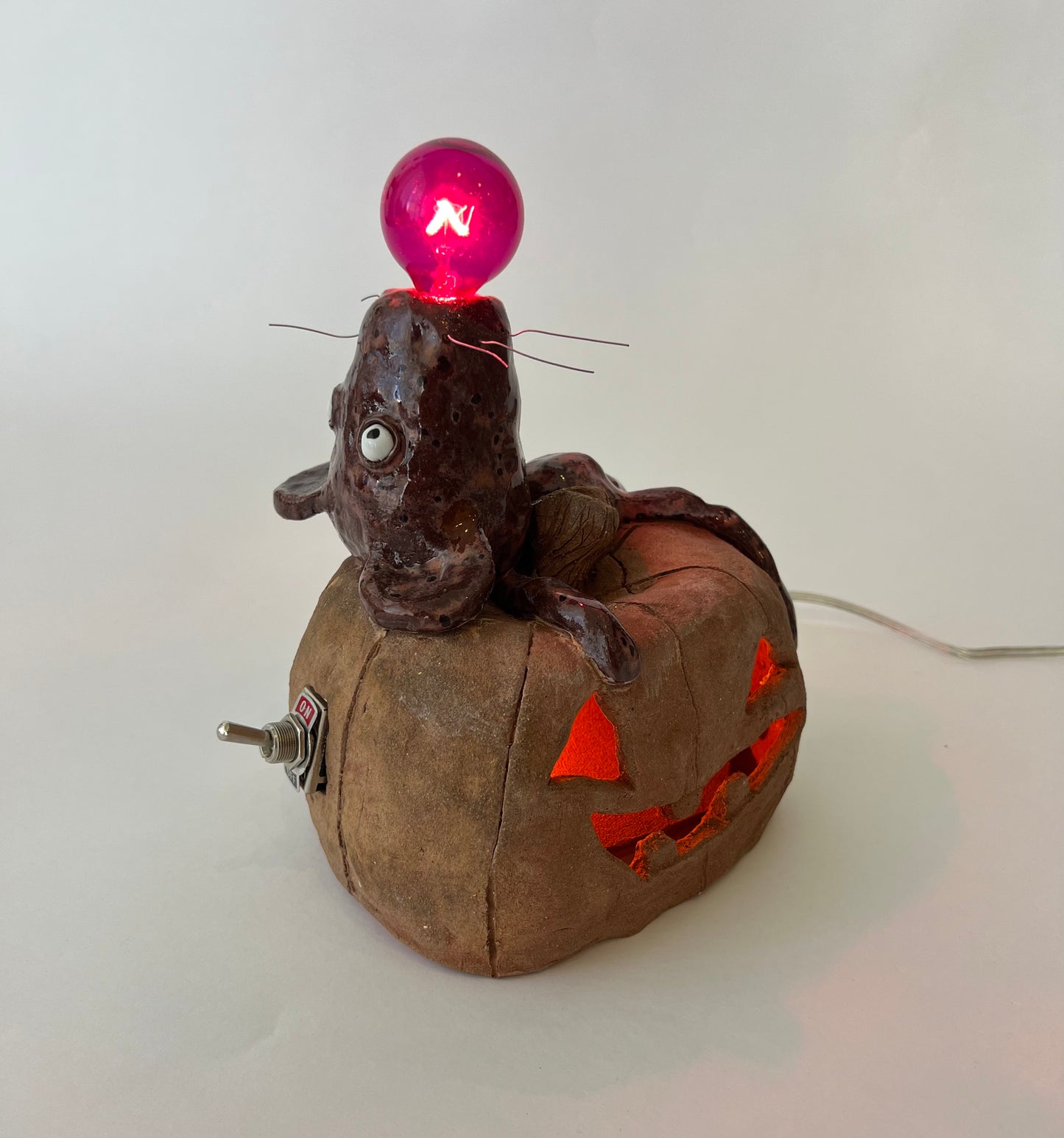Pumpkin Rat Lamp