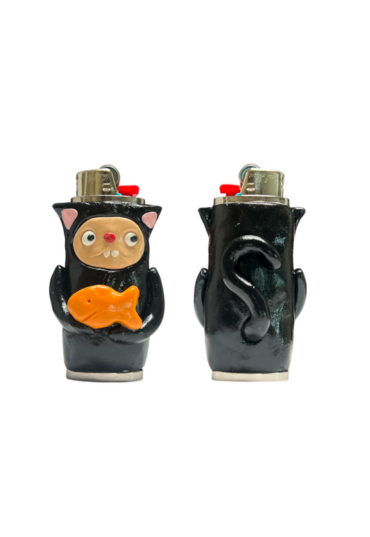 Kitty Cat-Goldfish Lighter Case
